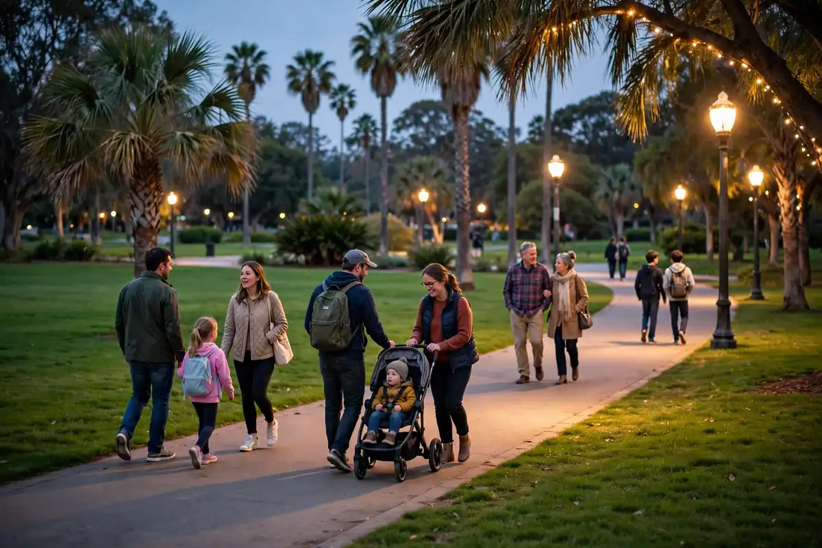 Evening walk at Al Safia Park Ajman