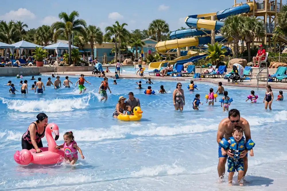 Wave pool at Dreamland Aqua Park