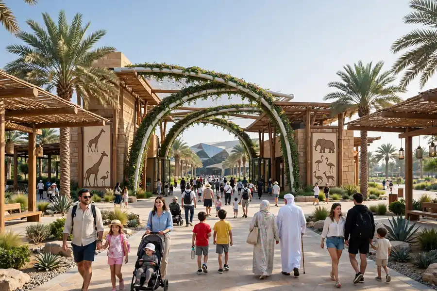 Dubai Safari Park entrance Al Warqa Dubai