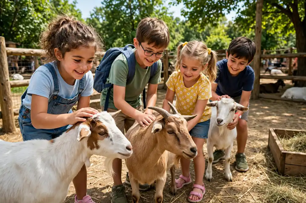 Petting zoo at Emirates Park Zoo
