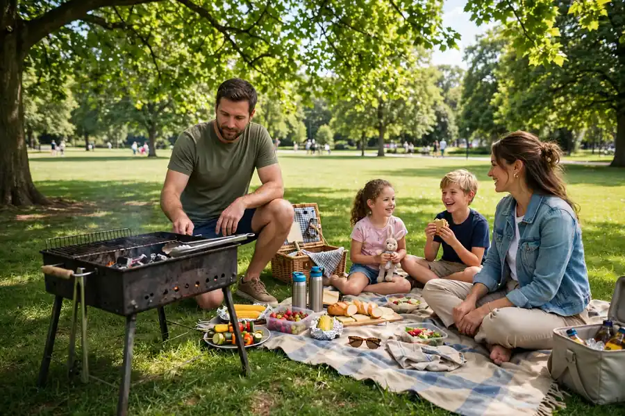 Family barbecue area at Sharjah National Park