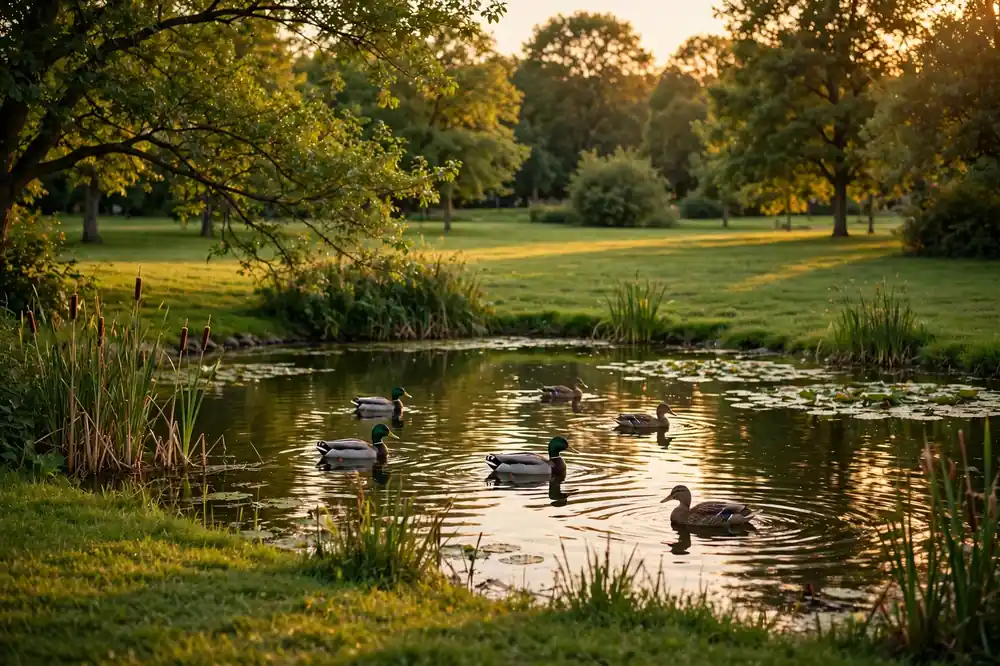 Duck pond at Sharjah National Park