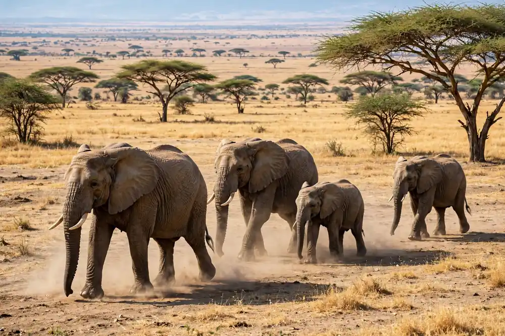 Elephants at Sharjah Safari Park