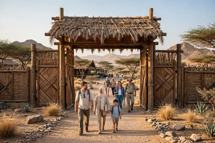 Sharjah Safari Park entrance Al Dhaid